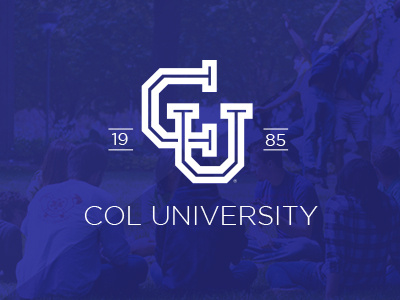 Col University college creatitive crest logo monogram school