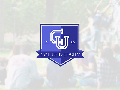 Col University Crest college creatitive crest logo monogram school