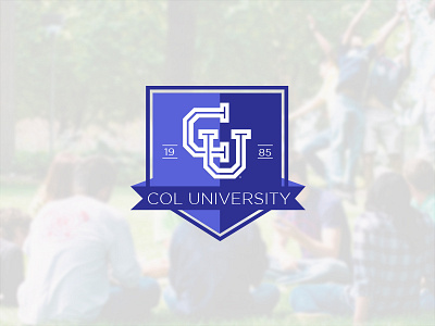 Col University Crest college creatitive crest logo monogram school