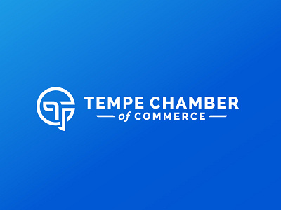 Tempe Chamber of Commerce abstract brand identity branding chamber logo monogram moon sun