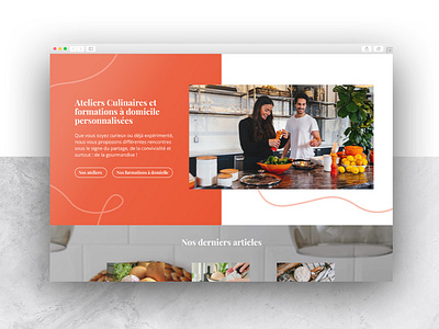 Papilles Gourmandes - Webdesign branding freelance designer graphic design ui user inteface ux webdesign