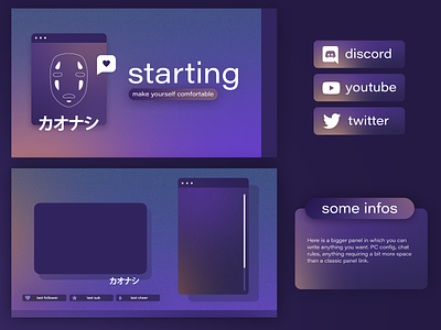 Kaonashi [V2] Spirited Away - Twitch Design/Overlay