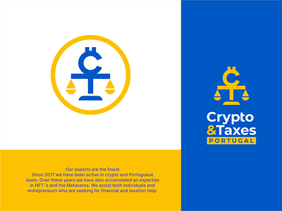 Crypto & Taxes Portugal logo design