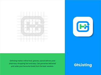 Ghlisting Logo App Icon Design