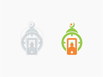 Muslim Apps Logo Design apps brand identity branding islamic logo logo design logo designer minimalistic logos mobile apps modern logo moslem play store symbol
