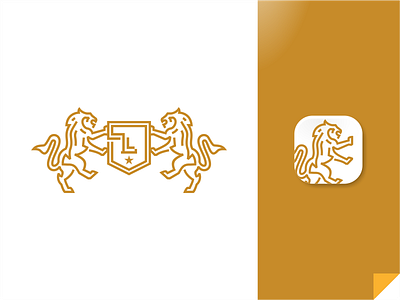 Legali Chat attorney brand branding design icon identity law legal lion logo scales security shield