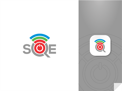 SQE Wireless branding buy cell phone communication device e commerce electronic logo sell technology trade wireless