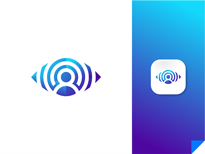 Biometric Logo app audit bio data biometric logo branding communication data design experience eye icon identity interface logo mark minimalist modern logo startup symbol symbol mark