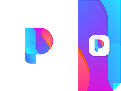 Pluid Mark Concept app apps branding communication fluid colors gradient icon identity illustration logo logo design logo mark modern logo p logo p mark startup symbol symbol mark