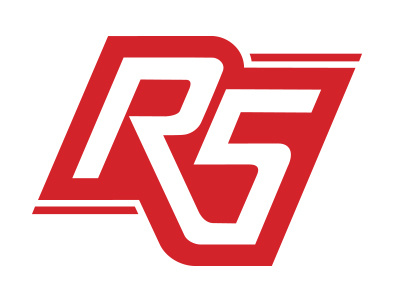 R5 Logo angular design graphic lettering logo red type typography