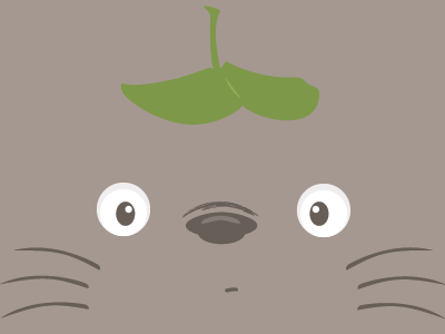Totoro design graphic illustration illustrator