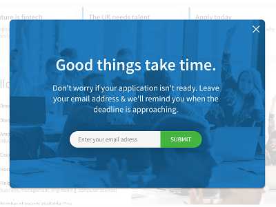 Popup experience fellowship newsletter pop up university