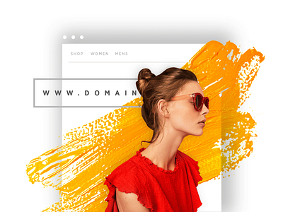 Domain search imagery blog design ecommerce image social