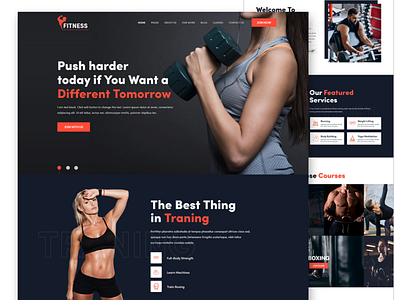 Gym Fitness Landing Page