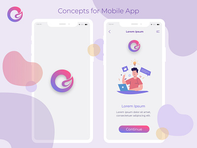 Concepts For Mobile App banner design illustration mobile app ui ux web app