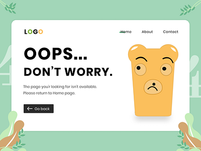 404 Error page illustration web app web design