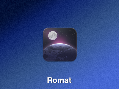 Romat Weather earth iphone ipod moon romat theme weather