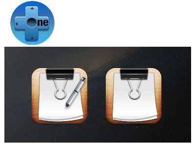 One+ Notes clip icon iphone notes onet pen theme