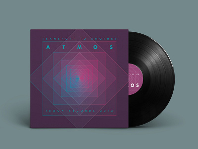 Atmos - Transport to Another branding design graphic design illustration typography vector vinyl vinyl cover