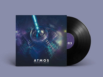 Atmos - Transport to Another 2 branding cover design graphic design illustration typography vector vinyl vinyl cover