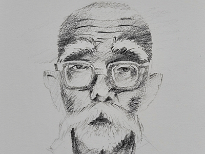 The Old Man sketch old man illustration