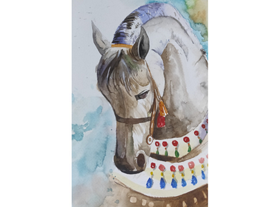 Horse horse beauty painting