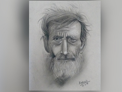 Old man portrait portrait shades light dark