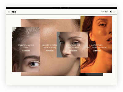 Noili Eshop - Category section beauty category clean design eshop graphic design interface oil product skin ui user experience user interface ux webdesign