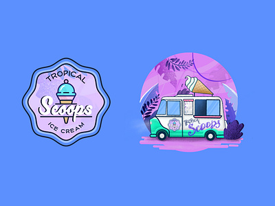 Tropica Scoops Logo and Graphic