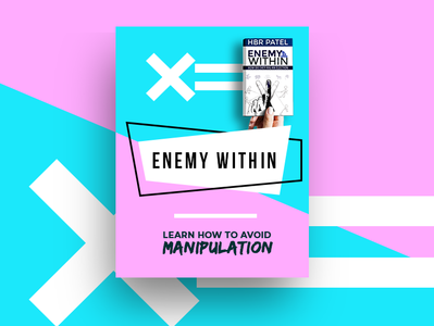 Enemy Within | Novel | HBR Patel advertisement branding design novel poster art