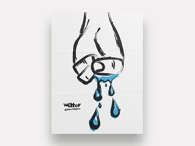 Water democration - poster czyzkowski design illustration poster