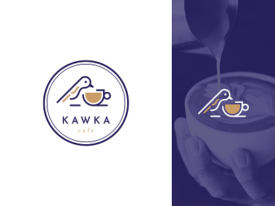 Kawka logo czyzkowski design logo logo design branding