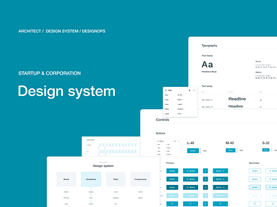 Design System for big company | Product design art direction company design design system startup styleguide system ui kit