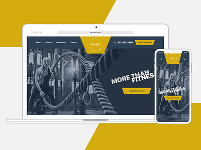 PHP Fitness Landing page Design - Dallas, TX