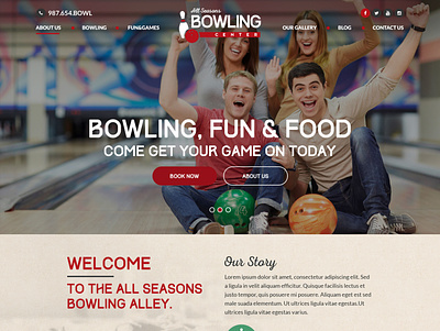 Bowling game HTML Template