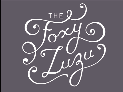 The Foxy Zuzu Logo lettering logo