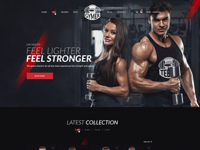 Fitness Landing Page design fitness gym ui web website