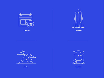 Traveling Icons adobe xd app branding design icon illustration minimal ui uidesign vector website