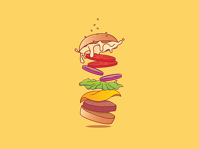 Burger design icon illustrat illustration illustration art illustrator ilustrator ilustração vector