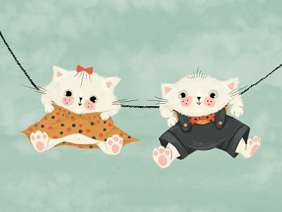 Welldressed kittens