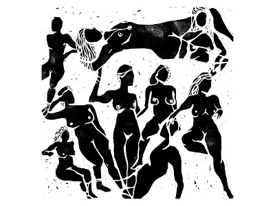 NAKED adobe art design digital dribbble figurative illustration illustration art lifedrawing naked nudeart women