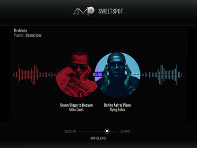 Sweetspot. Prototype app for Spotify. interactive mobile