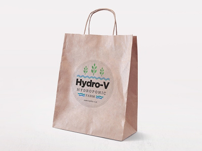 Hydro-V Logo farm hydrophonic logo design