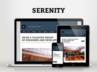 WP Serenity — Responsive Multipurpose Theme clean corporate creative ecommerce minimal modern portfolio responsive woocommerce wordpress