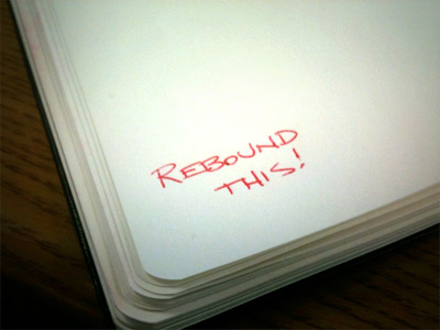 Rebound This handwriting rebound