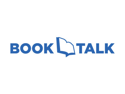 Book Talk blue book logo