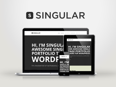 WP Singular - One Page Responsive WordPress Theme ajax single page creative portfolio responsive wordpress