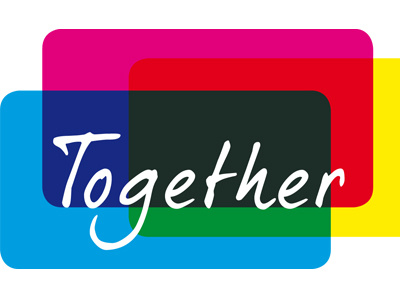 Together animation branding cmyk identity logo typography