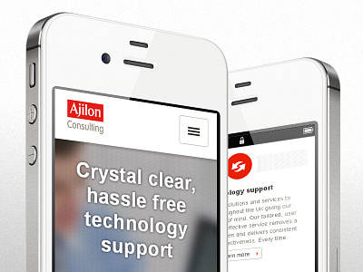 iPhone layout clean design interface iphone responsive simple ui web
