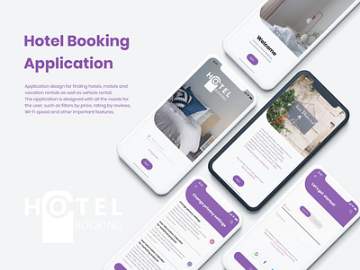 Hotel Booking Application app branding design designer mobile ui ui ux ui design uiux ux web webdesign